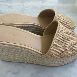 Veronica Beard Gable Espadrille Wedge Sandal - size 8